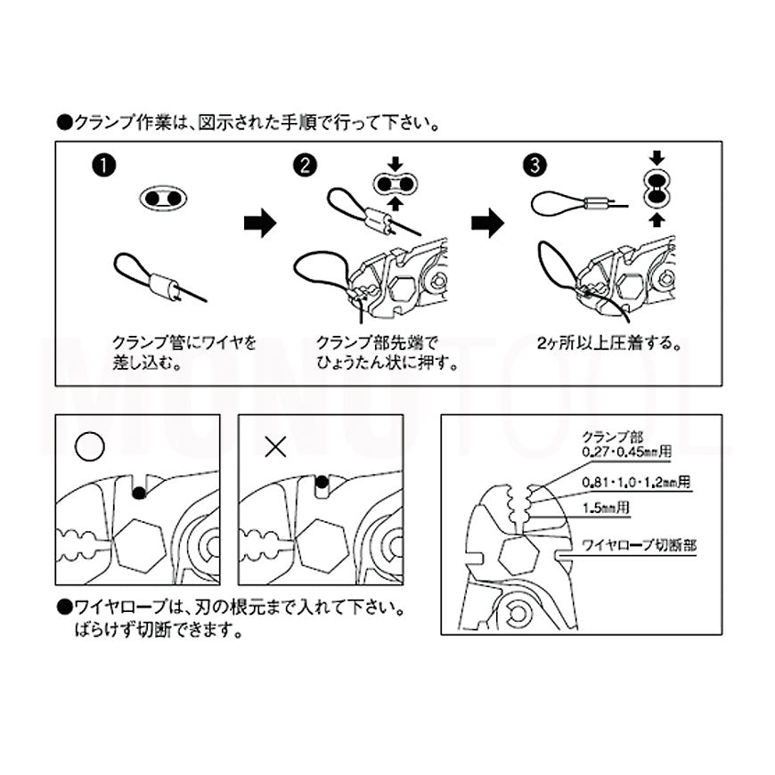 倍力ワイヤクランプカッター トップ工業 BWC-180