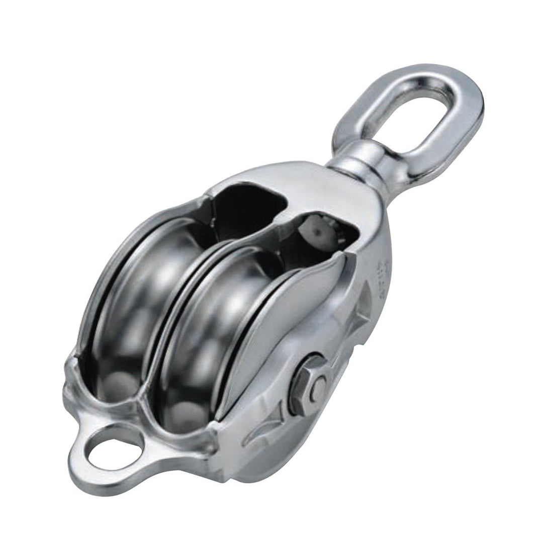 AKブロックⅢ-A型 オーフ PAT.ステンレス滑車(1車・2車):ASANO