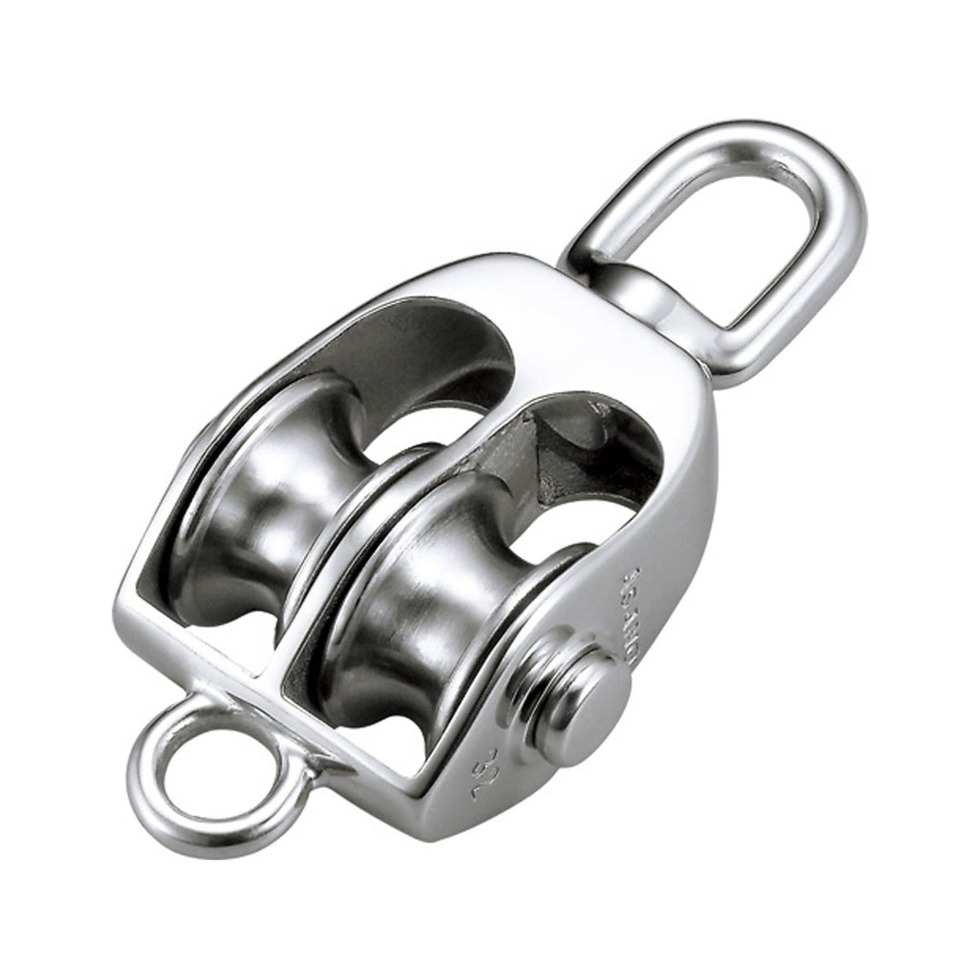 AKブロックS型ステンレス滑車(1車・2車):ASANO