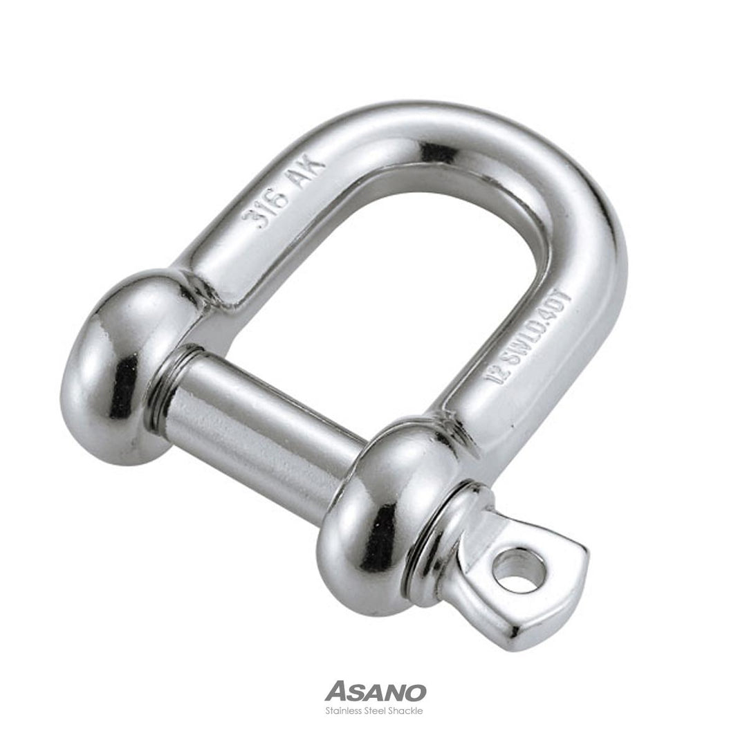 【10個セット】ステンレス ピンシャックル316 鍛造 ASANO