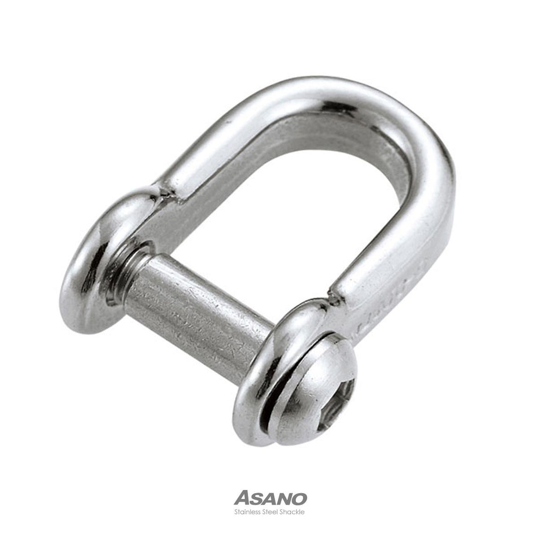 【10個セット】ステンレス 半丸ボタンシャックル ASANO