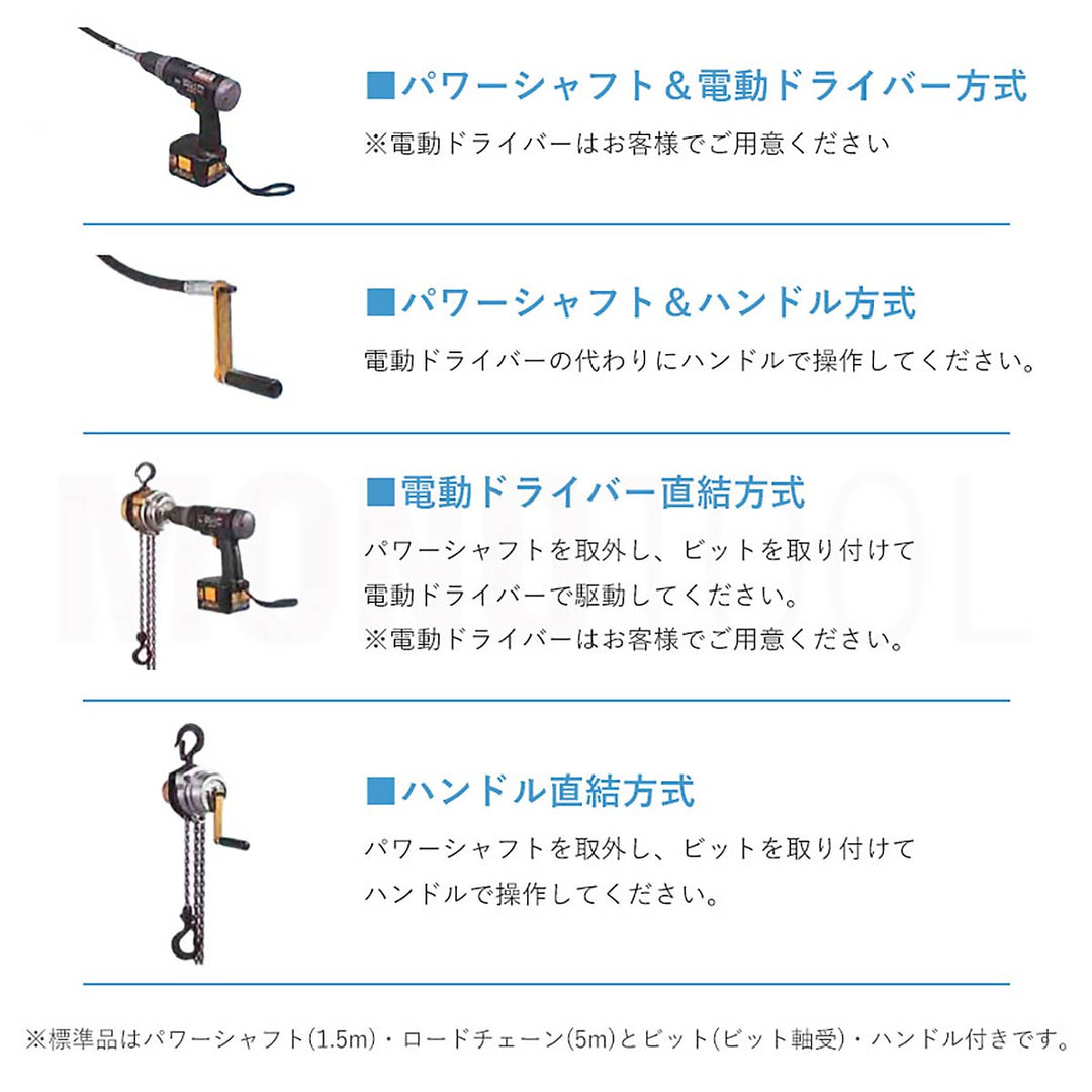 パワーホイストマン チェーンブロック:象印チェンブロック