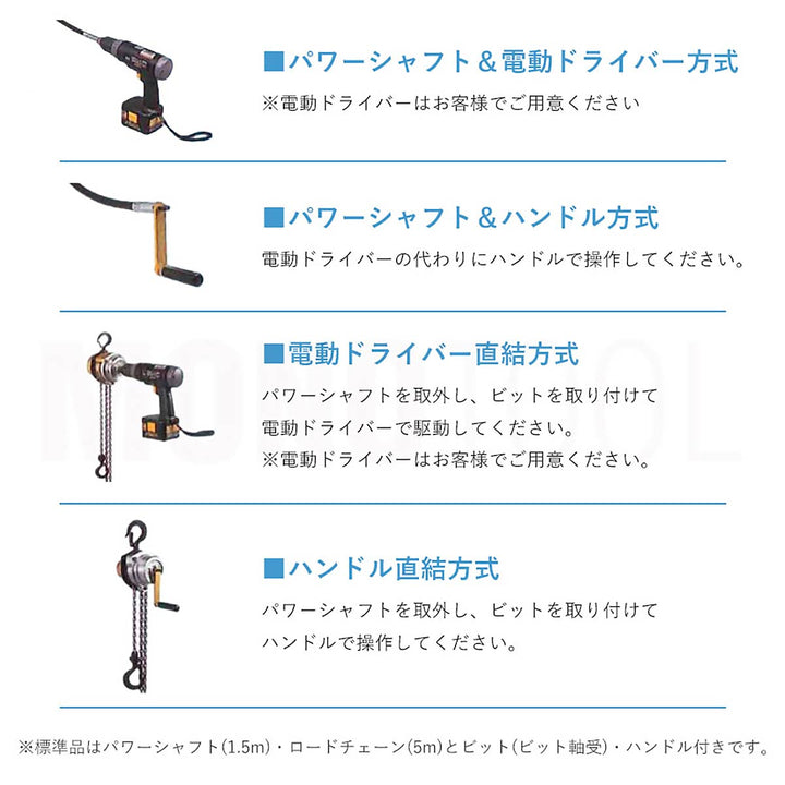 パワーホイストマン チェーンブロック:象印チェンブロック