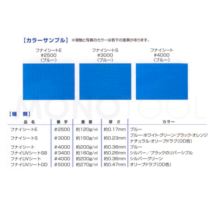 フナイ産業 フナイシートE ブルーシート クロスシート 野積みシート