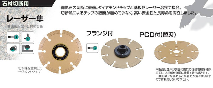 レーザー隼:石材切断用(御影石):三京ダイヤモンド
