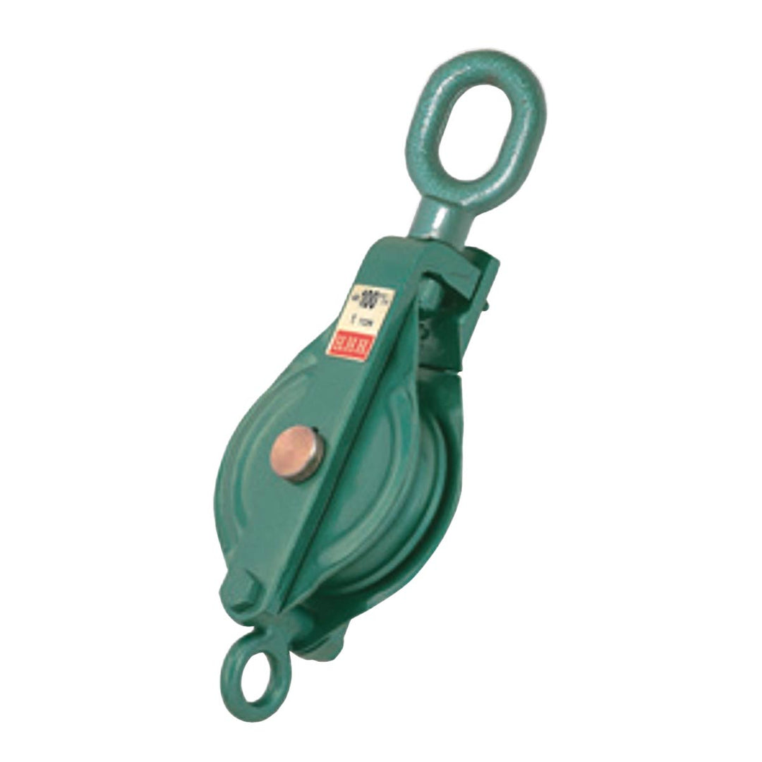 強力型滑車 フック型・オーフ型 1車・2車スナッチ(ベケット付):スリーエッチ