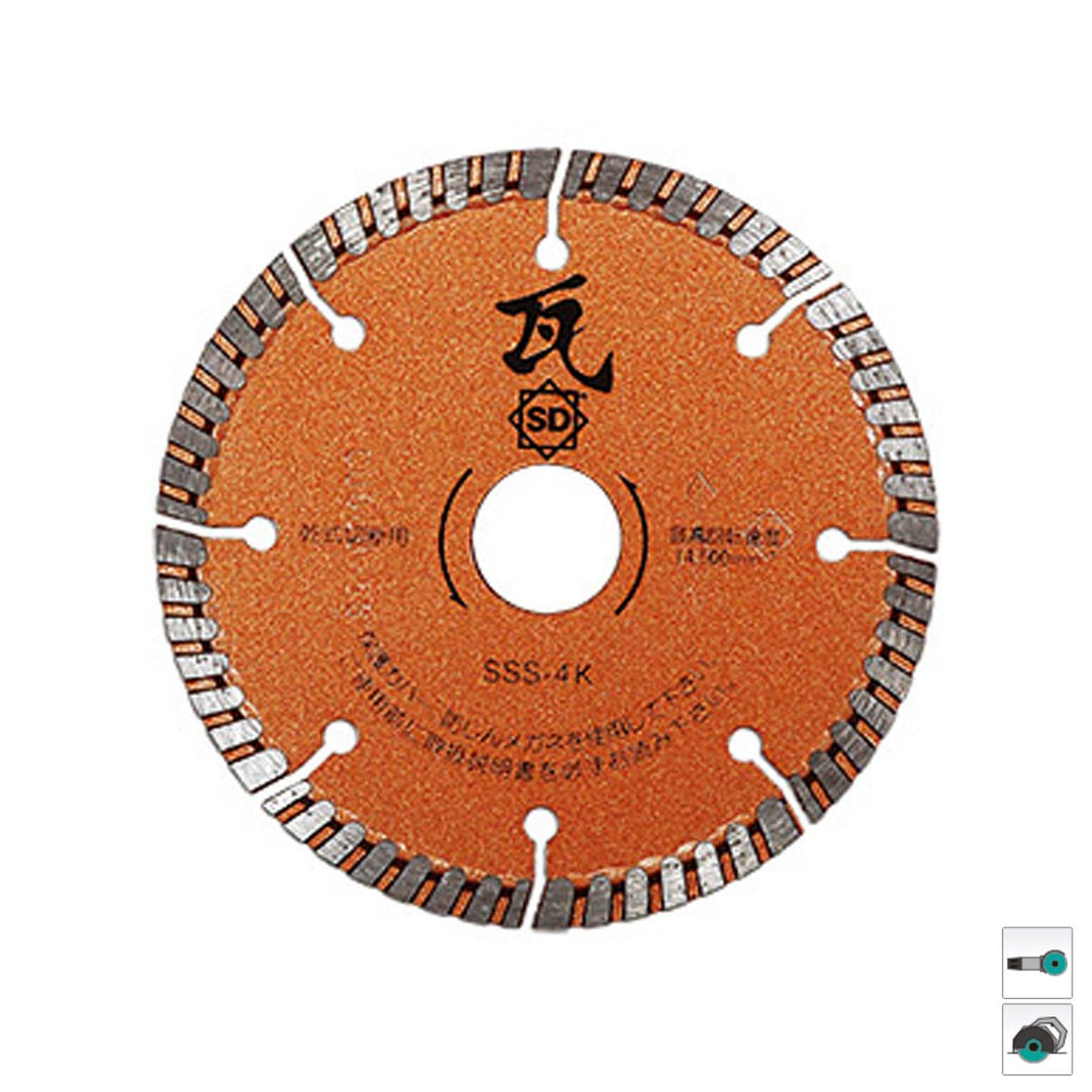 スリーカッター瓦 SSS-4K:瓦切断用:三京ダイヤモンド
