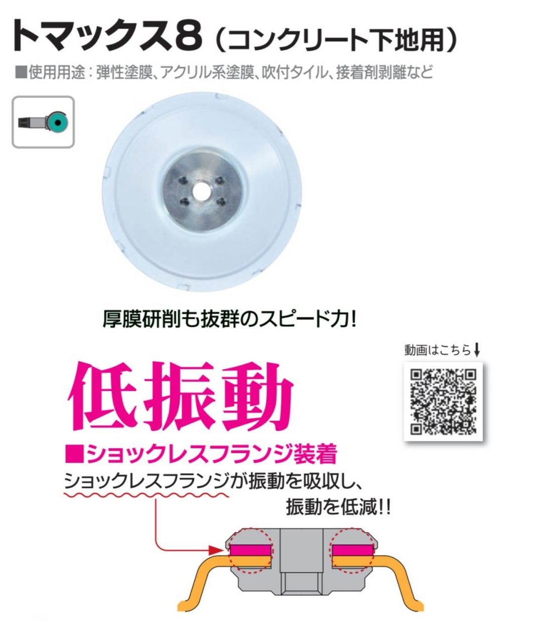 トマックス8 CC-W4:研削用:三京ダイヤモンド