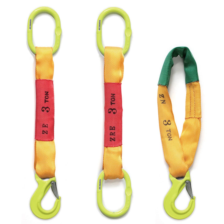 絶縁ファイバー:リング・フック 日本製ベルトスリング 使用荷重:3t - 20t