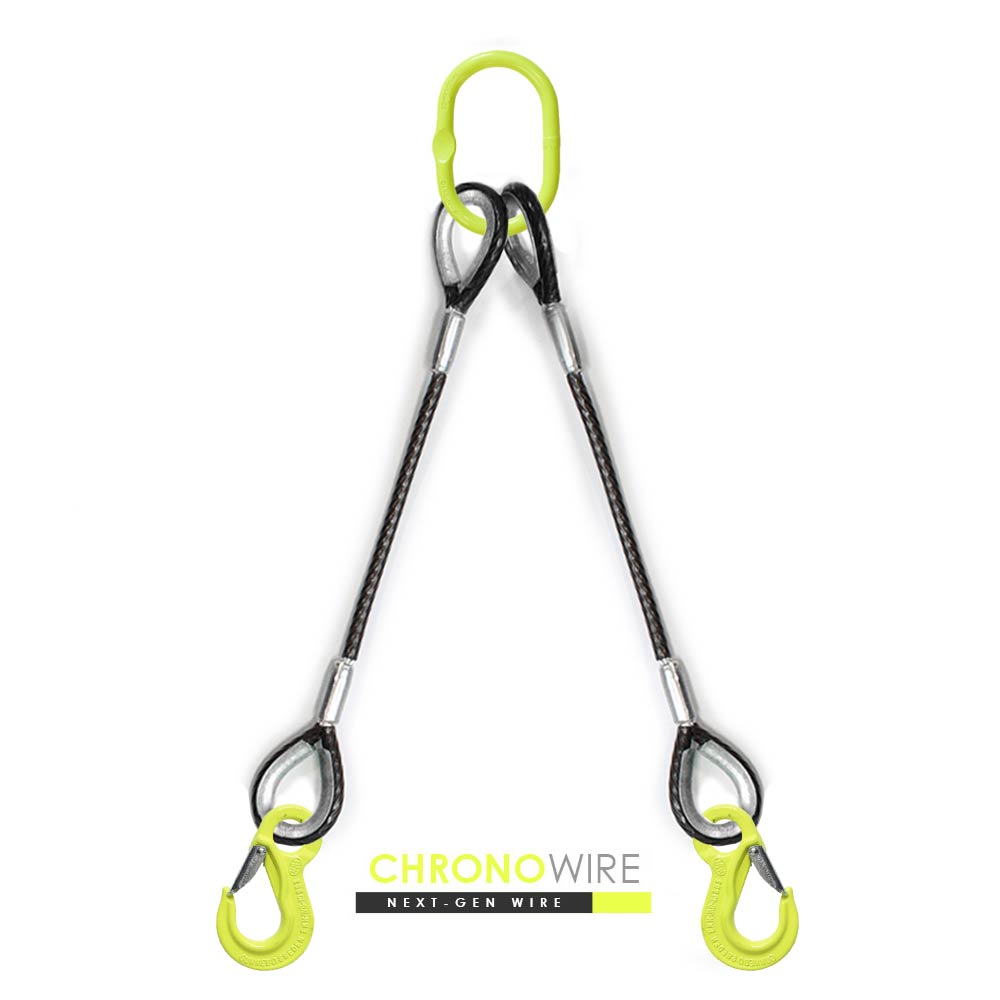 PVC被覆JISワイヤ 2本吊り:クロノワイヤ